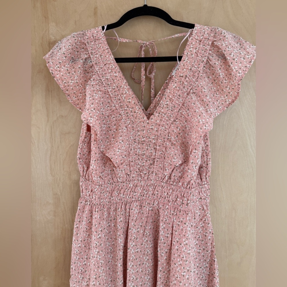 Heyson Pink Floral Dress: Small - Picture 12 of 13